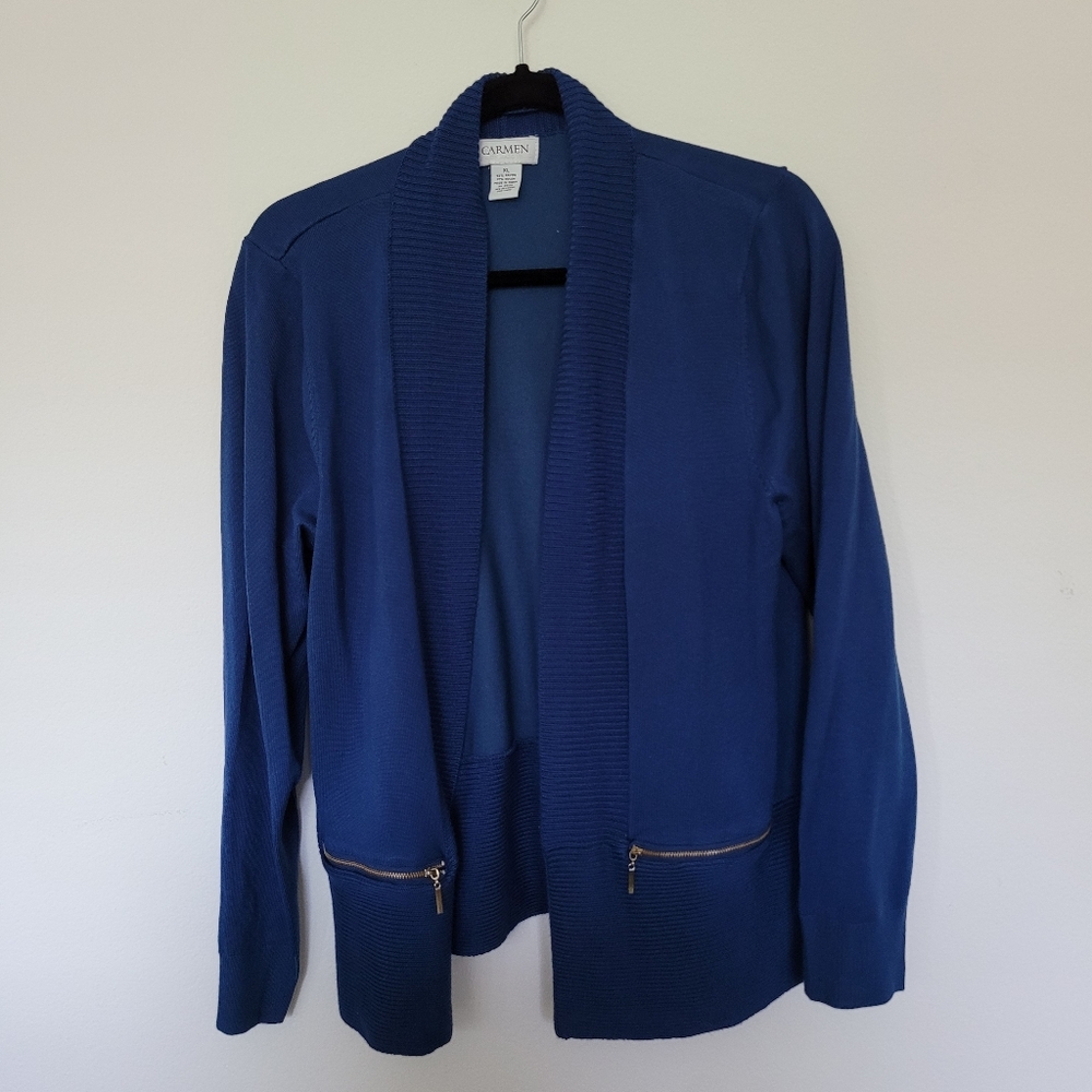 Deep Blue Carmen Cardigan